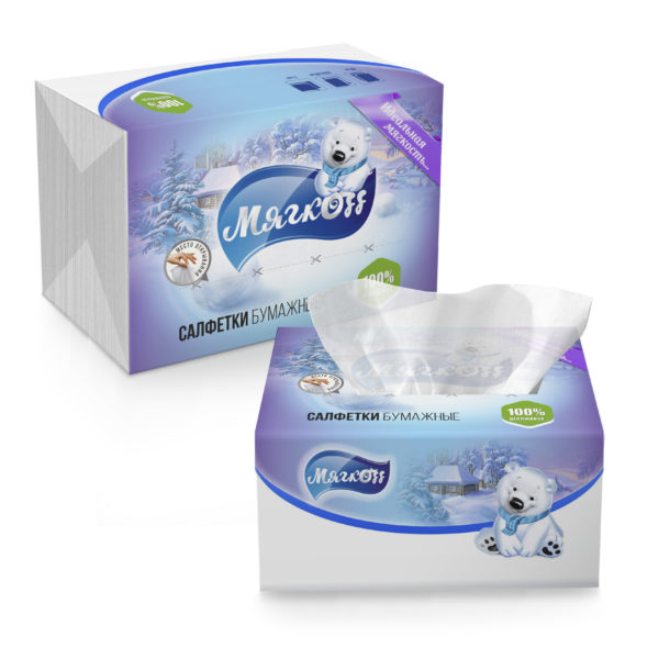 Калуга — Салфетки «Мягкоff» белые оптом.