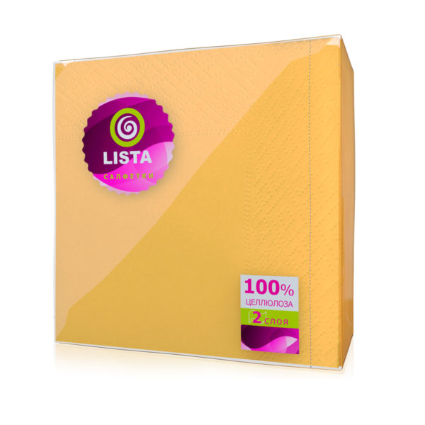 Калуга — Салфетки «Lista DELUXE» интенсив желтые оптом.