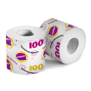 Калуга — Туалетная бумага  «Новинка 100» со втулкой оптом.