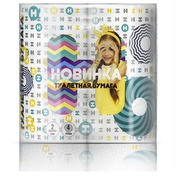 Калуга — Туалетная бумага  «Новинка» 4Р 2 слоя белая оптом.